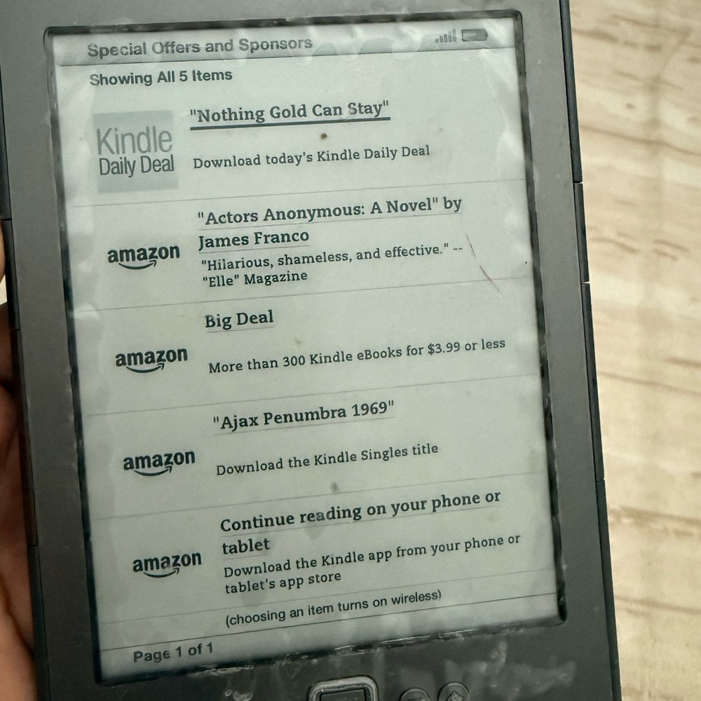 Amazon Kindle E-Reader - Dark Gray